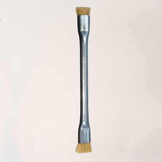 Anti Static Brush - Double Ended ESD Motherboard Cleaning Brush Metal Handle Horsehair Brush for Mobile Phone Motherboards Computer Fans Keyboards Phone Parts