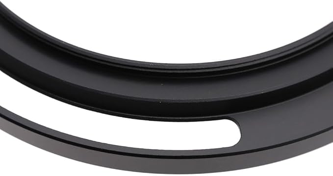77mm Hollow Lens Hood 77mm Screw in Curved Vented Lens Hood 77mm Metal Lens Hood for 77mm Lens Hood Wide(Black)