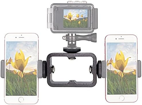 Walway Multi-Function Triple Hot Shoe Base Mount Bracket for LED Monitors Microphones Audio Recorder & Studio Flash Video Camera