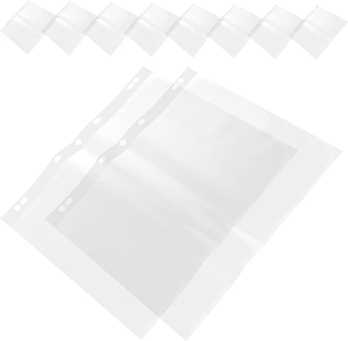 10pcs Film Negative Sleeves Document Pouch for Archival Storage Heavy Duty Protectors for Collectors and Historians Fits Standard Binders for Preserving Memories