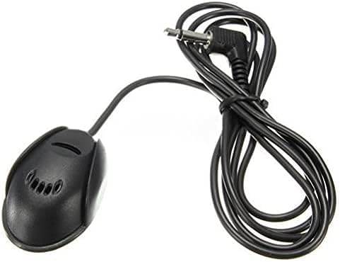 FingerLakes Mic 3.5mm External Microphone Assembly for Car Vehicle Head Unit Bluetooth Enabled Audio Stereo Radio Receiver GPS DVD with 3m Cable Plug and Play, FL11