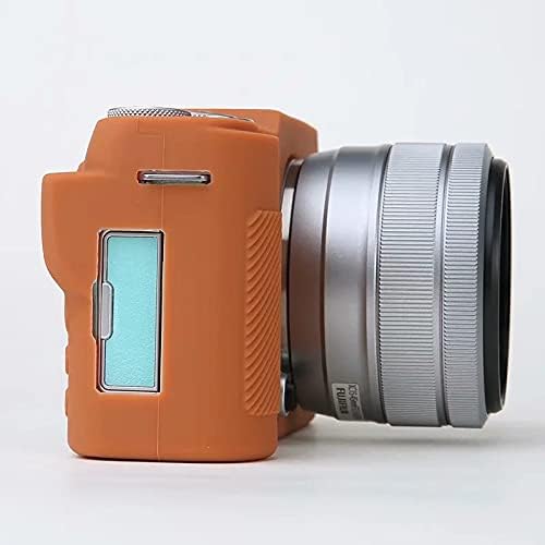Professional Secure Silicone Camera Case Cover Housing Body Skin for Fujifilm Fuji X-A7 XA7 XA 7 Mirrorless Digital Camera (Brown)