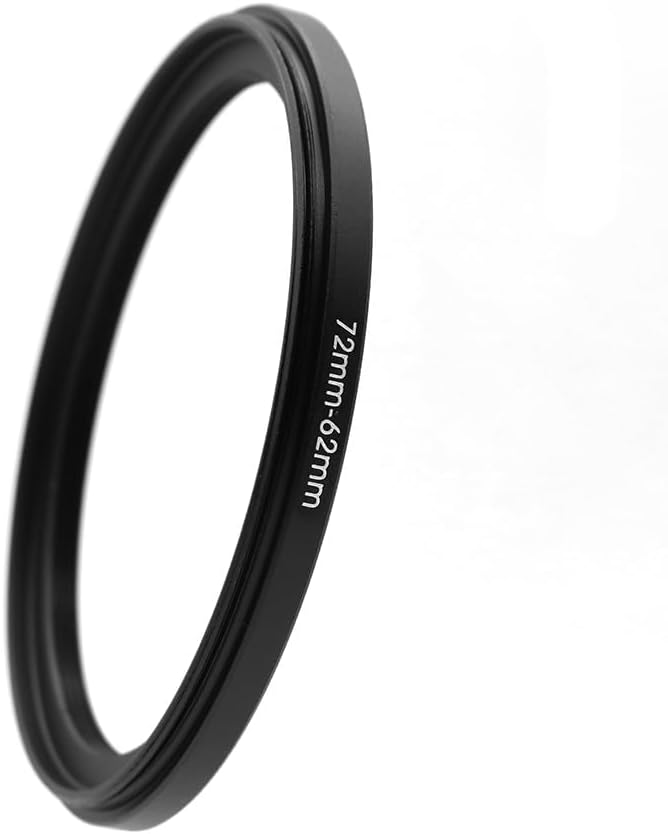 72-49/52/55/57/58/62/67/72/74/77/82/86/95/105mm Step Up & Step Down Rings Adapter for Camera Lens and Filters 72-62 Filter Adapter Ring 72mm Lens to 62mm Filters