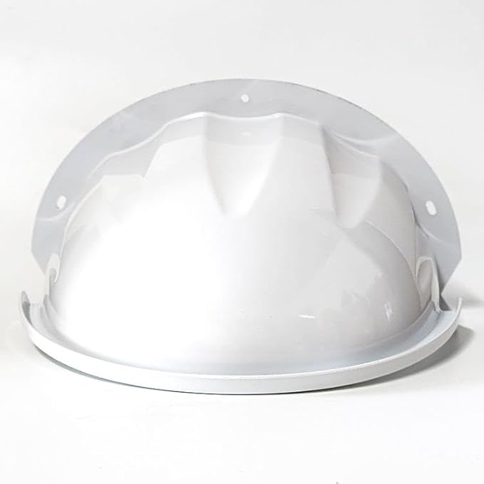 OWOKISO Universal Security Camera Sun Rain Cover Shield - Length 11.4", Width 8.0", Height 6.2" - Weatherproof Protective Roof for Dome/Bullet Outdoor Cameras (White, 1Pack)