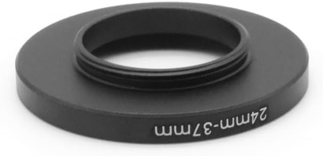 24mm to 37mm Step-Up Adapter Ring, Metal Filter Thread Converter for ND/UV/CPL Lens Filters, Camera Accessories