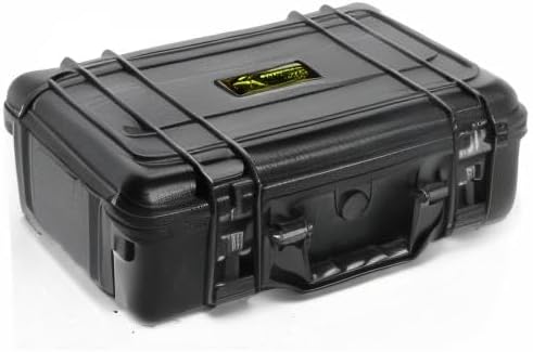 MOOCY 12" Hard Case with Pick Pluck Foam Insert, 13.3 x 10.5 x 4.3 Inch - Watertight Airtight Case for Pistol, Recorder, Camera, Microphone, GoPro