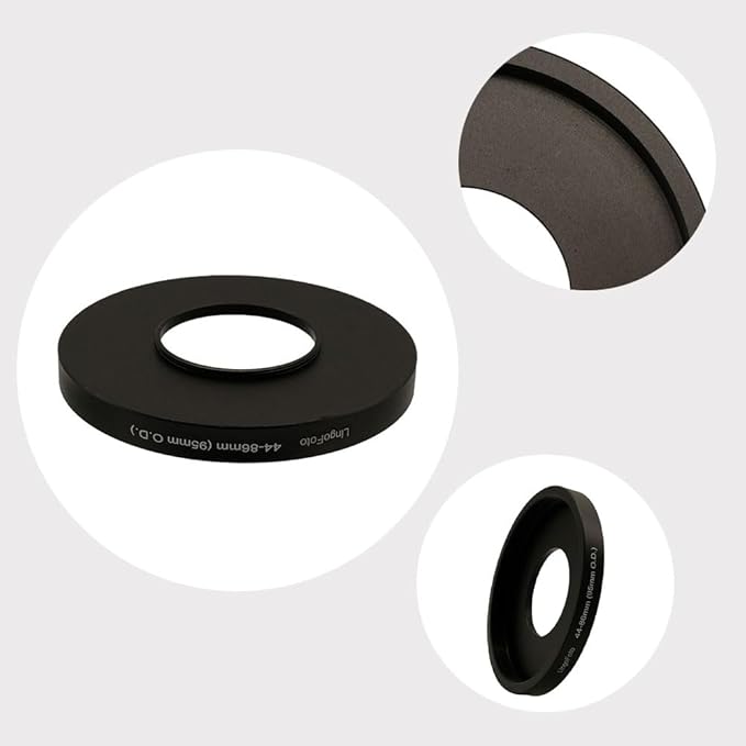 Lens Matte Box Adapter 44-86mm Step up Ring for 44mm Camera Lens to 95mm OD Matte Box Lens Mount (44-86/95mm)
