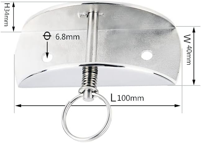 RedSnake Marine Yacht Kayak Parts Accessories 316 Stainless Steel Anchor and Chain Lock Stopper Bracket for Boat