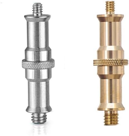 Camera Tripod Adapter Mount Kit 1/4 to 1/4 Screws, 1/4 to 3/8 Converter Thread Screw, Hot Shoe Male or Female Screw Set for Tripod Monopod Flash Plate Mount (2pcs Long Iron Screw)