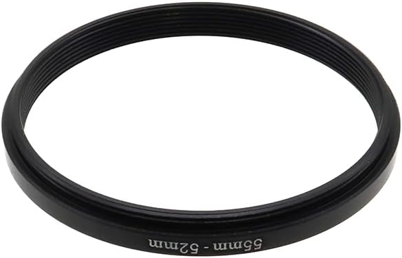 55-46/49/52/58/62/67/72/77mm Step Up & Step Down Filter Ring Adapter for Camera ND/UV/CPL (55-52mm)