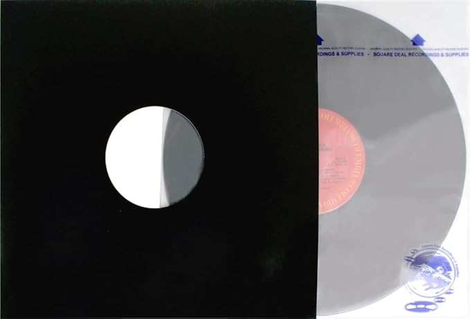 12 Inch Record Inner Sleeves - 3-Layers of Archival Quality, Anti-Static HDPE with Rice Paper Enclosed Insert for Extra Rigidity #12IM (300)