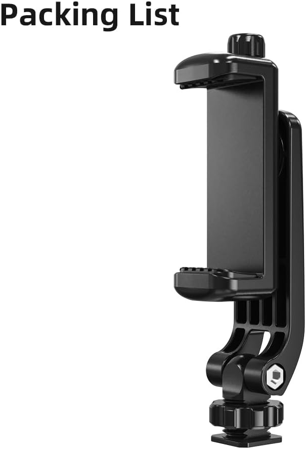 Universal Cold Shoe Phone Holder for SLR Cameras – Perfect for Vlogging, Video Shooting, Compatible with iPhone Samsung Canon Nikon DSLR Photography