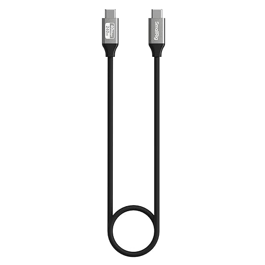 SMALLRIG USB4 40Gbps USB-C Cable, 240W Fast Charging & 8K@60Hz Video & 40Gbps Data Transfer, 60cm/23.6in Straight to Straight Connectors with Cable Tie, for MacBook for iPad Pro for iPhone - 5074