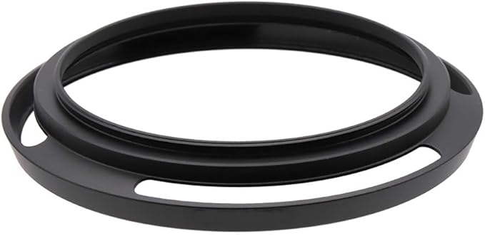 72mm Hollow Lens Hood 72mm Screw in Curved Vented Lens Hood 72mm Metal Lens Hood for 72mm Lens Hood Wide(Black)