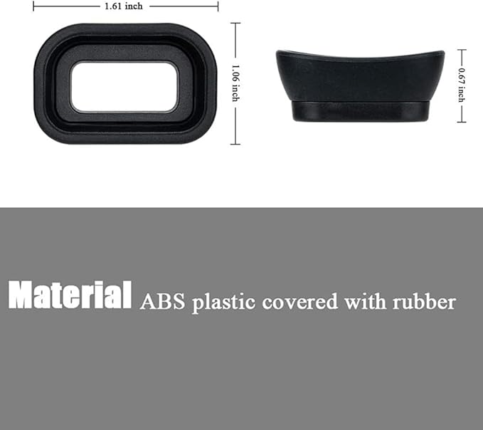 2PCS Viewfinder EP 17 Eyecup Eyepiece Replacement ABS Compatible for Sony A6600 A6500 A6400 ILCE-6600 ILCE-6500 (Sony A6600 A6500 A6400)