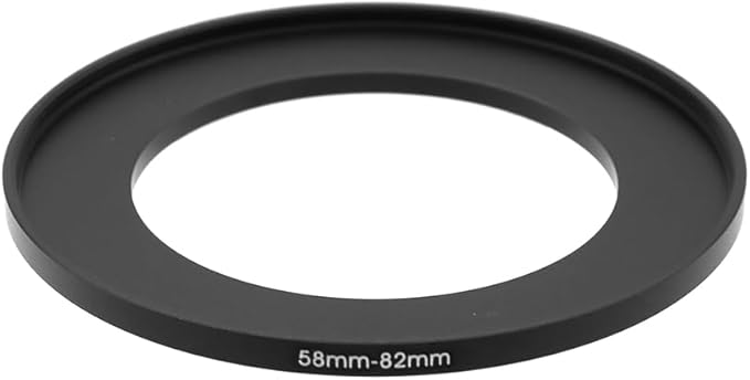 58-37/40.5/42/43/46/48/49/52/55/58/60/62/67/72/77/82mm Step Up & Step Down Rings Adapter for Camera Lens and Filters 58-82 Filter Adapter Ring 58mm Lens to 82mm Filters (58-82mm)