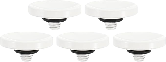 PATIKIL Camera Shutter Button, 5 Pack Soft Shutter Release Button Pure Copper Camera Button Concave Suitable for Nikon for Fujifilm for Leica DSLR/SLR Camera, White