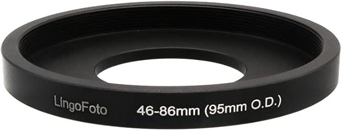 Lens Matte Box Adapter 46-86mm Step up Ring for 46mm Camera Lens to 95mm OD Matte Box Lens Mount (46-86/95mm)