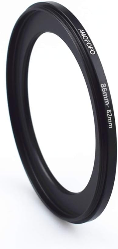86mm-82mm Step-Down Metal Lens Filter Adapter Ring/86mm Lens to 82mm UV CPL ND Accessory