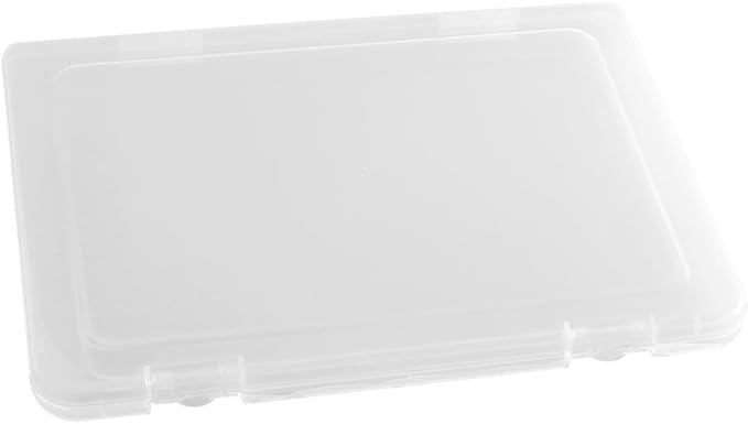 Portable A4 File Box Transparent Plastic Box Document Paper Protector Desk Paper Organizers Case PP Storage Collections Container Magazine Organizers (1pcs(Available Dimension 11.8 x 8.3 x 0.8inch)