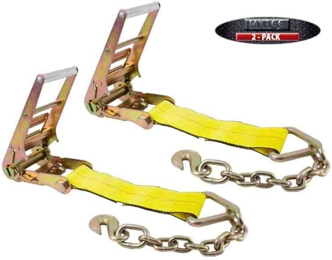 Mytee Products (2 Pack 4" Ratchet w/Chain Anchor (No Strap)