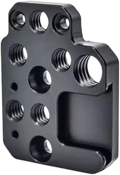 Gimbal Stabilizer Side Extension Plate with Cold Shoe 3/8'' 1/4'' Thread Screw Mount Plate Adapter for DJI Ronin RS 3 Mini RS 4 Pro RSC2 DSLR Cinema Camera Stabilizer Native Vertical Shooting