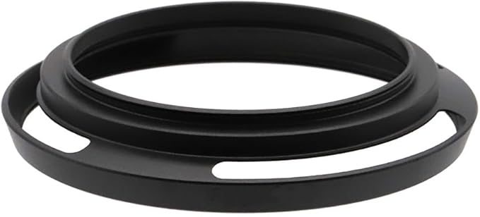 58mm Hollow Lens Hood 58mm Screw in Curved Vented Lens Hood 58mm Metal Lens Hood for 58mm Lens Hood Wide(Black)
