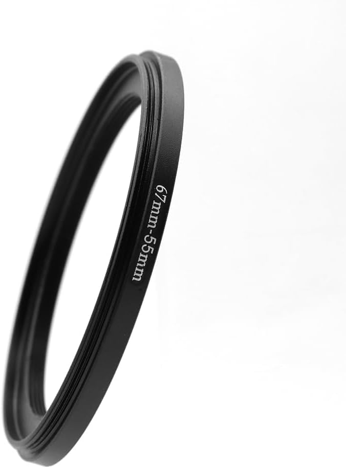 67-46/49/52/55/58/62/67/72/77/82/86/95/105mm Step Up & Step Down Rings Adapter for Camera Lens and Filters 67-55 Filter Adapter Ring 67mm Lens to 55mm Filters