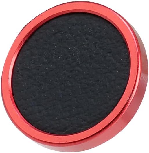 FocusFoto 2-Pack Camera Shutter Button PU Leather Soft Shutter Release Button Fits for Fuji X-M5 X-T50 X100VI X-T5 X-T4 X-T3 X-T30 II X-E3, for Nikon ZF DF, for Leica M10 M9 M8 M7 (Red with Black)