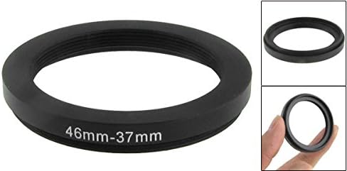 uxcell Metal Step-Down Ring, 46 mm - 37 mm Camera Lens Filter Adapter Ring for Camera Lenses, 1pc 46 mm to 37 mm Camera Accessory, Black