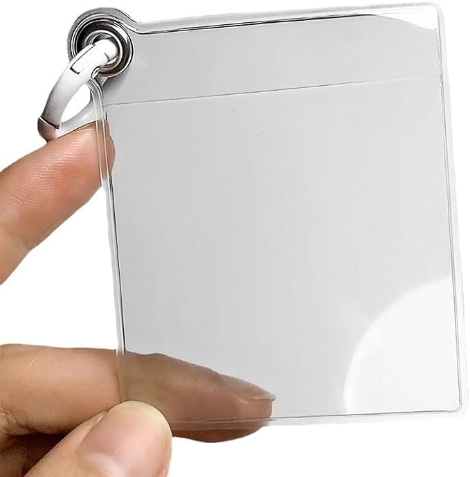 3 Pack 35mm Film Protector Sleeves - 6.5x7.5cm Clear Archival Safe Storage with White Holder Ring & 5x5cm Tab for Film Negative Organization