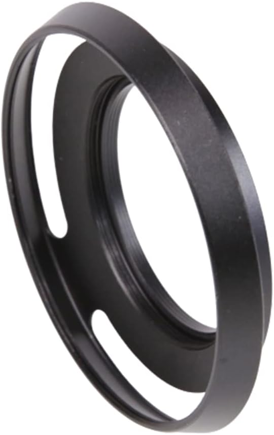 40.5 mm Metal Lens Hood Dedicated Lens Hood Shade Protector Vented Hood Compatible with Sony Alpha a6600 A6400 A6300 A6000 with 16-50mm Lens/Nikon 1 Nikkor 10-30mm Lens (Black)