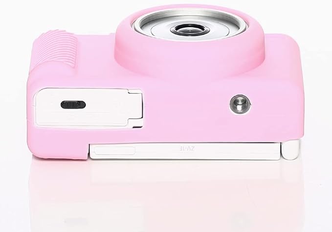 Pocoukate Case for Sony ZV-1F, ZV-1 II/ZV-1M2 Vlog Camera, ZV1F Camera Silicone Cover Skin, Anti-Scratch Slim Fit Soft Sleeve with ZV1 F Screen Protector- Pink