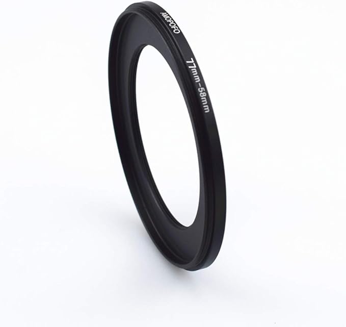 77mm to 58mm /77mm-58mm Step-Down Ring Filter Adapter for All Brands UV,ND,CPL,Metal Step-Down Ring Adapter