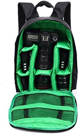 Waterproof SLR/DSLR Camera Backpack Shoulder Bag Travel Case For Canon Nikon Sony Digital Lens (Medium, Green)