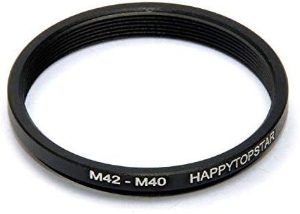 Metal M42 to M40 Male to Female 42mm to 40mm M42-M40 Step-Down Coupling Ring Adapter for Lens Filter