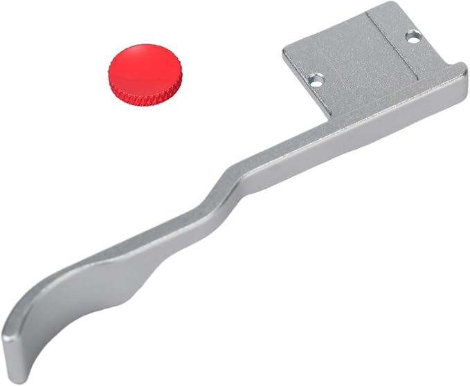 A7CII A7CR Metal Thumb Up Grip for Sony A7C II A7C R A7C2 Digital Camera Hot Shoe Thumb Hand Grip with Camera Shutter Button Accessories (Silvery)