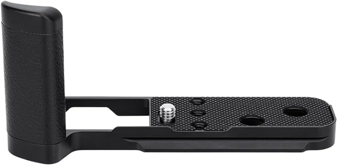 Updated X100V Metal Hand Grip, Handle L Bracket for Fuji Fujifilm X100V Camera (Not for X100VI), Three 1/4"-20 Tripod Hole, Arca Swiss Quick Release Plate, Anti-Slip Pads, with Extra Hand Strap Hole
