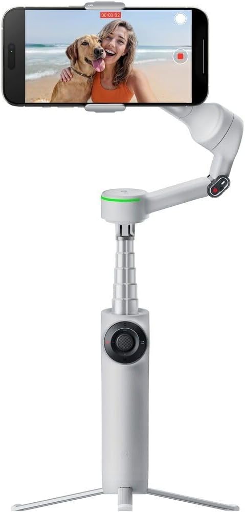 Insta360 Flow 2 Pro 3-Axis AI-Powered Smartphone Gimbal Creator Bundle - Stone Gray