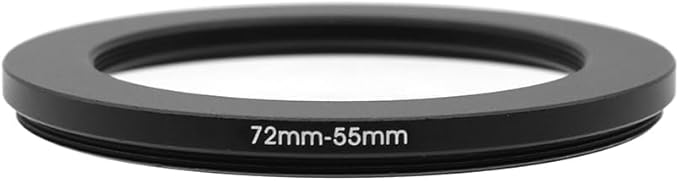 72-49/52/55/57/58/62/67/72/74/77/82/86/95/105mm Step Up & Step Down Rings Adapter for Camera Lens and Filters 72-55 Filter Adapter Ring 72mm Lens to 55mm Filters