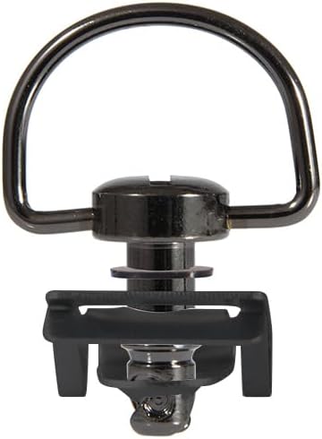Motorcycle Race Fasteners Quick Release D-Ring 1/4 Turn Race Fasteners Clip Style Type C (Chrome Black （Black Clips）, 14mm)