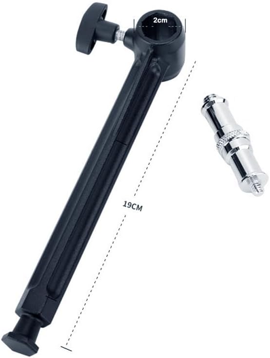 Super Clamp 6 Inch Extension Arm for Round Pipe Flat Surface,for Photography Studio Camera And Video Lighting Mounting,Multi-Function Studio Clip Mount (1 x Super Clamp & 1 x Extension Arm)