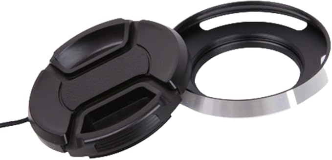 40.5 mm Metal Lens Hood Dedicated Lens Hood Shade Protector Vented Hood Compatible with Sony Alpha a6600 A6400 A6300 A6000 with 16-50mm Lens/Nikon 1 Nikkor 10-30mm Lens (Silver)