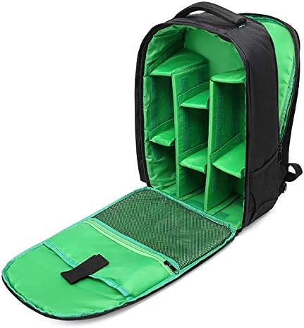 Waterproof SLR/DSLR Camera Backpack Shoulder Bag Travel Case For Canon Nikon Sony Digital Lens (Large, Green)