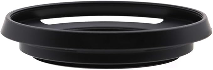 52mm Hollow Lens Hood 52mm Screw in Curved Vented Lens Hood 52mm Metal Lens Hood for 52mm Lens Hood Wide(Black)