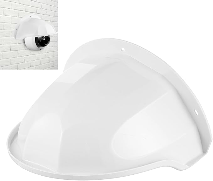 HOMSFOU Outdoor Camera Protector Cover Security Camera Rain Shield Uv Sun and Weather Resistant Protective Housing with Large Viewing Window for Outdoor 11.4X8.3X5.1 Inches