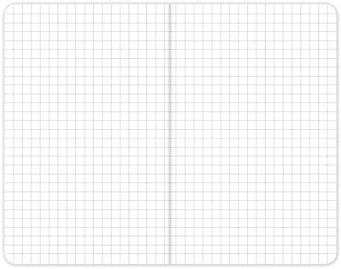 Elan Publishing Company Field Notebook/Pocket Journal - 3.5"x5.5" - Kraft - Graph Memo Book - Pack of 5