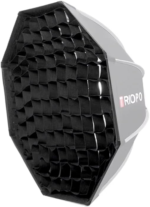 Honeycomb Grid for 55cm/22 Octagonal Softbox - Portable Light Control Grid Compatible(Black, Grid Only)