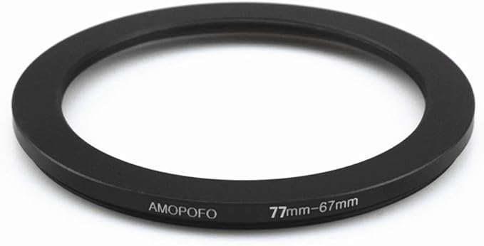 77mm to 67mm Camera Filters Ring Compatible All 77mm Camera Lenses or 67mm UV CPL Filter Accessory,77-67mm Camera Step-Down Rings