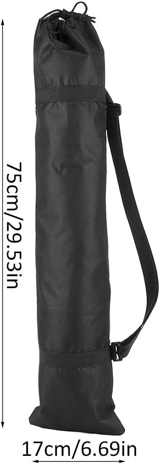 Camera Tripod Carrying Case Portable Photography Tripod Carry Bag Black Camera Tripod Bag Folding Outdoor Oxford Padded Strap (75cm)